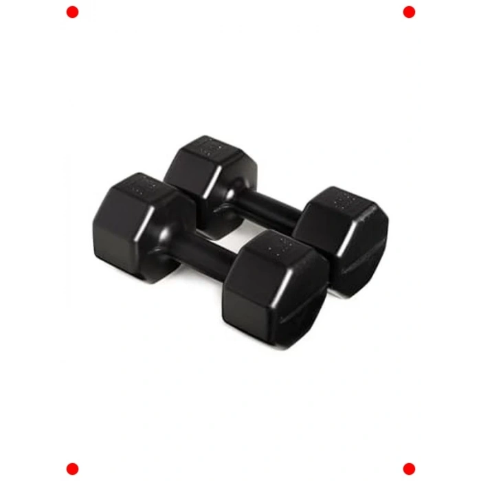 3 Kg Ağırlık Dambıl Seti (2 Adet, Siyah)