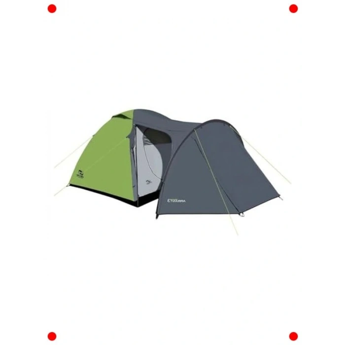 3 Kişilik Konforlu Kamp Çadırı - Yeşil Gri