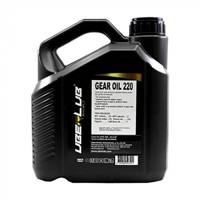 3 Litre Dişli Yağı ile Uberlub Gear Oil 220 Performans Sağlayın