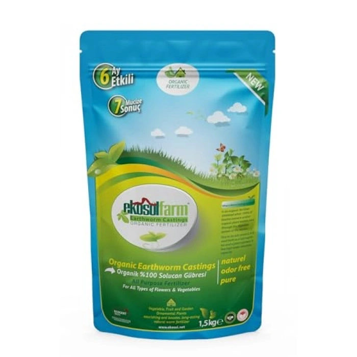 3 litre solucan gübresi, bitki besleme için ideal ürün