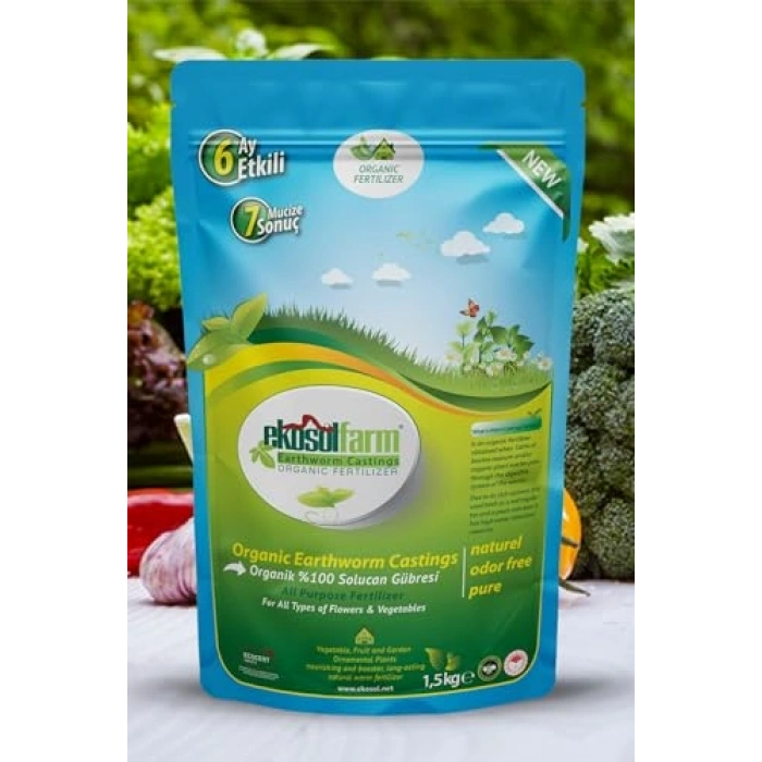 3 litre solucan gübresi, bitki besleme için ideal ürün