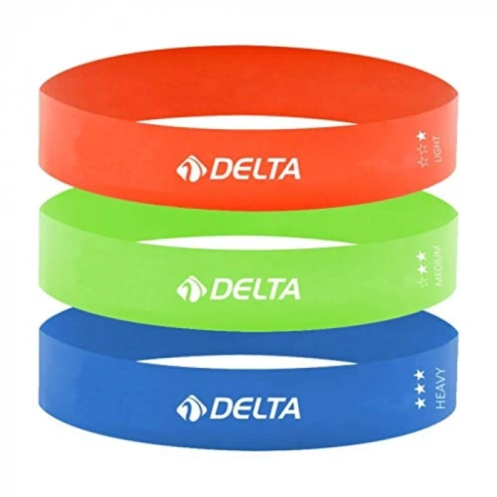 3lü Aerobik Loop Band Seti, Farklı Direnç Seviyeleriyle