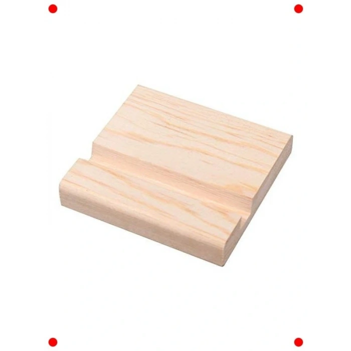 3lü Ahşap Masaüstü Telefon Standı Seti