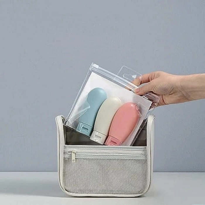 3lü Boş Seyahat Şişe Seti, Doldurulabilir Krem Paketi