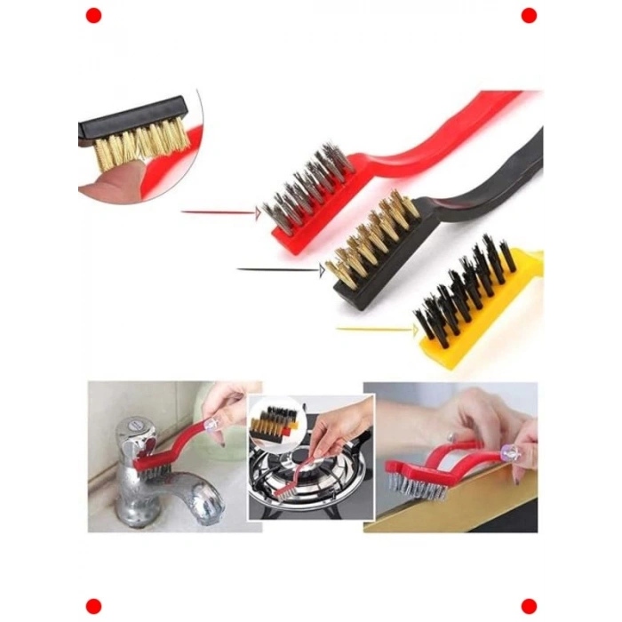 3lü Çok Amaçlı Mutfak Temizlik Fırça Seti