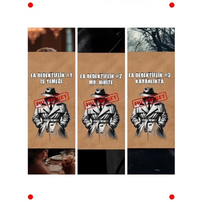 3lü Dedektif Oyunu Seti - Gizemli Davaları Çöz