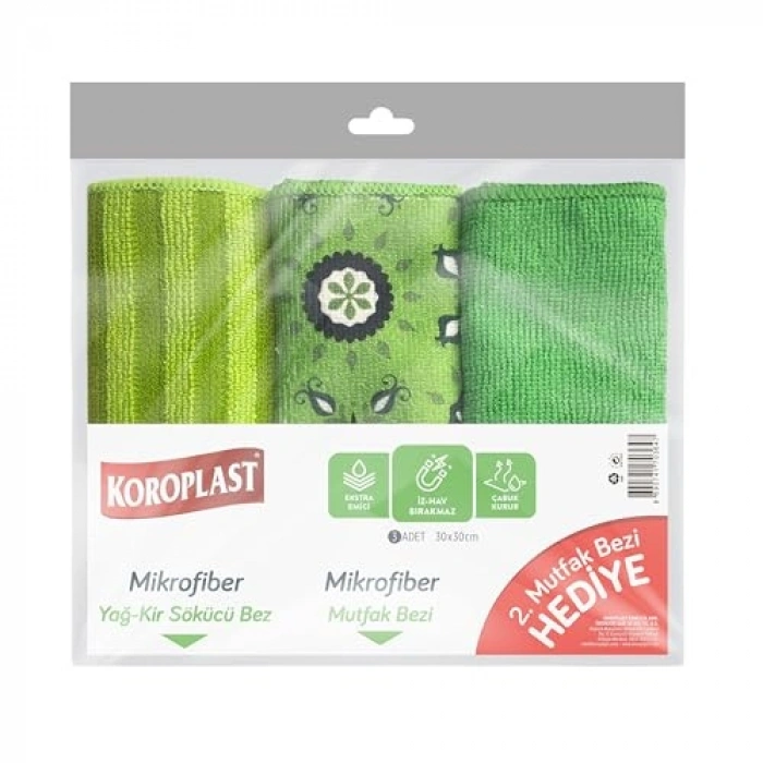 3lü Ekonomik Kuru Kuru Mutfak Bezi, Hızlı Kuruyan