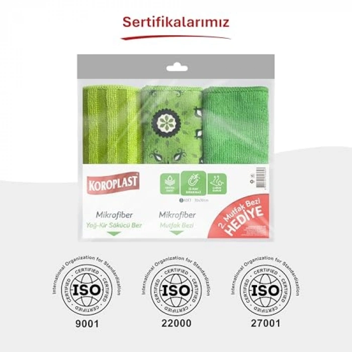 3lü Ekonomik Kuru Kuru Mutfak Bezi, Hızlı Kuruyan