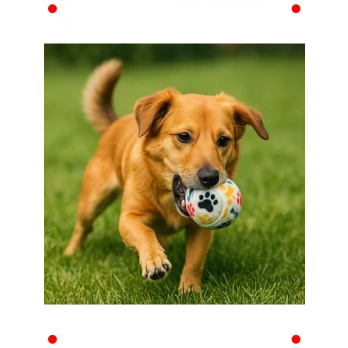 3lü Köpek Oyun Topu Seti: Diş Dostu Kauçuk