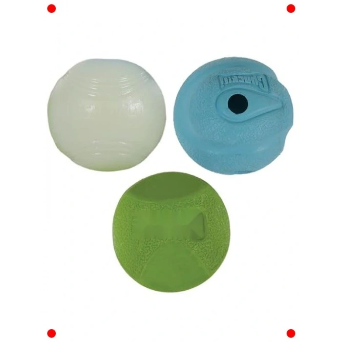 3lü Köpek Oyun Topu Seti, Küçük Boy, Çeşitli Dokular