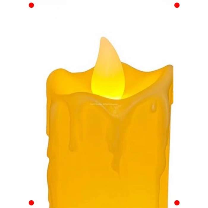 3lü LED Dekoratif Elektronik Mum Seti - Farklı Boylar