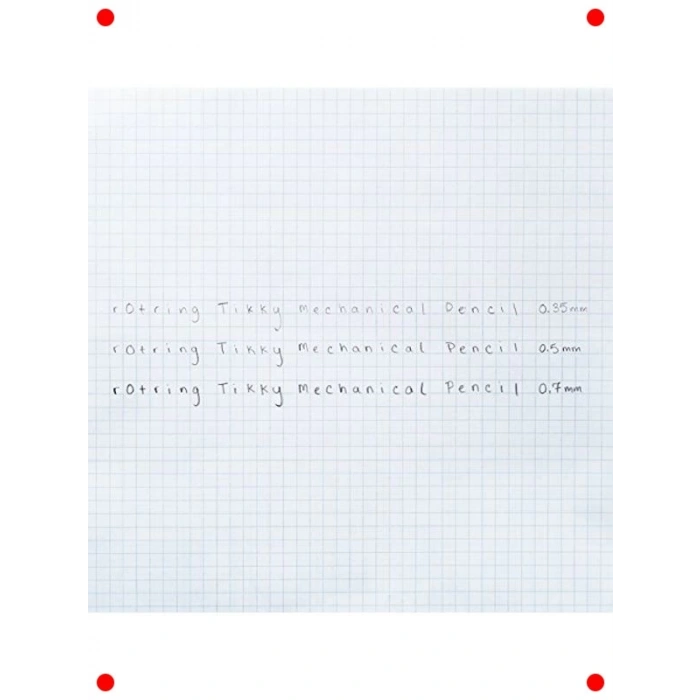 3lü Mekanik Kalem, Uç ve Silgi Seti 0,7 mm Kırmızı