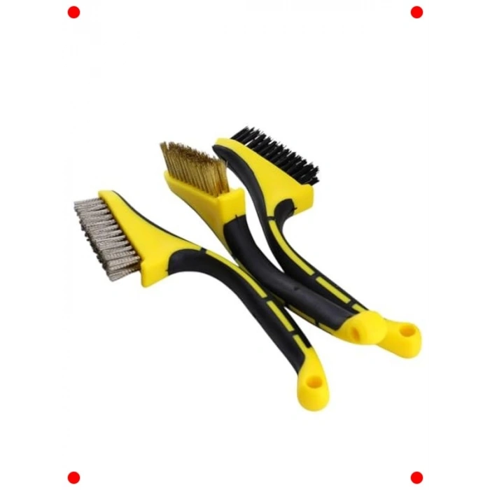 3lü Metal Fırça Seti - Çok Amaçlı Temizlik & Pas Sökücü
