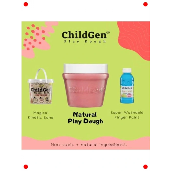 3lü Oyun Hamuru Seti Pembe, Turuncu, Sarı