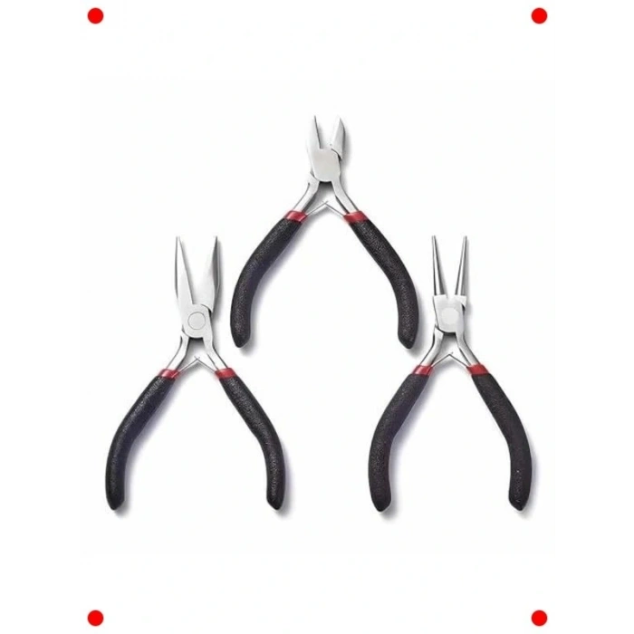 3lü Pense Seti - Yankeski, Kar Burun, Yuvarlak Uç