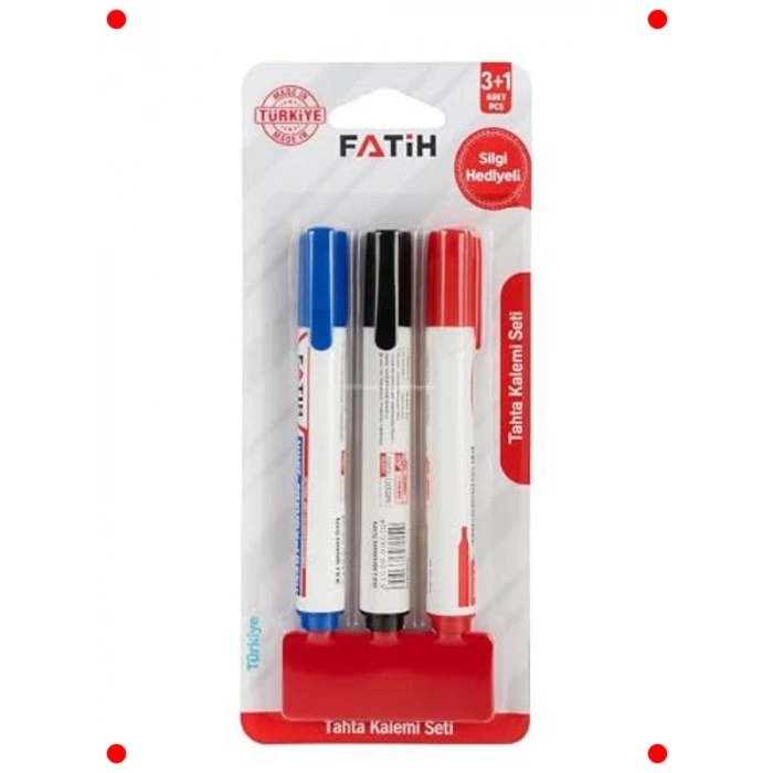 3lü Renkli Yuvarlak Uçlu Tahta Kalemi Seti + Silgi