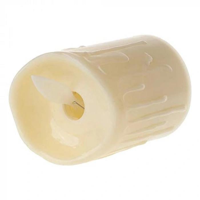 3lü Romantik Pilli Led Mum Seti, 7-9-11 cm Gerçekçi Tasarım