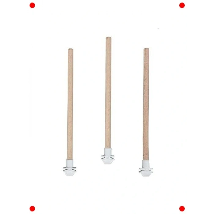 3lü Set Doğal Ahşap Kuş Tüneği - 40 cm Uzunluk