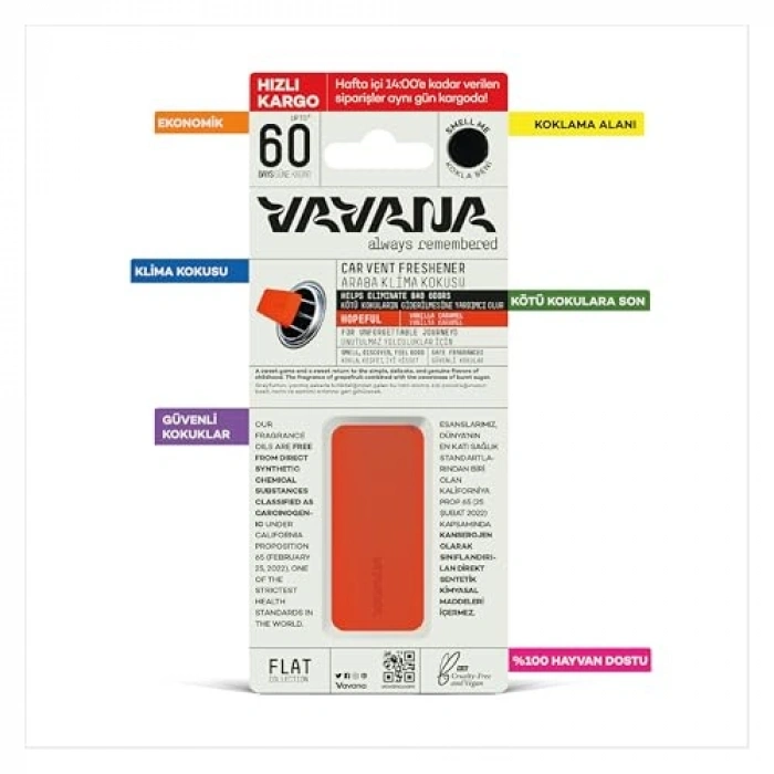 3lü Set Oto Kokusu - Vanilya ve Karamel Aromalı