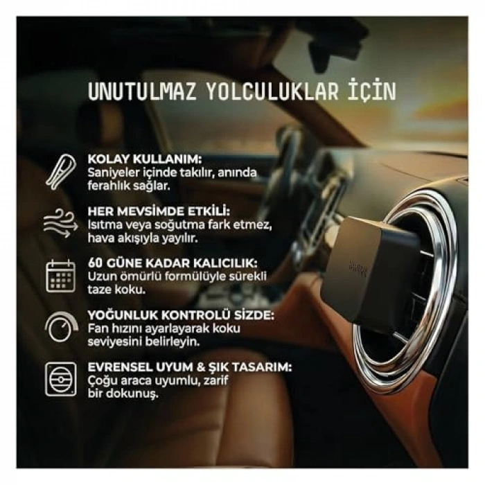 3lü Set Oto Kokusu - Vanilya ve Karamel Aromalı