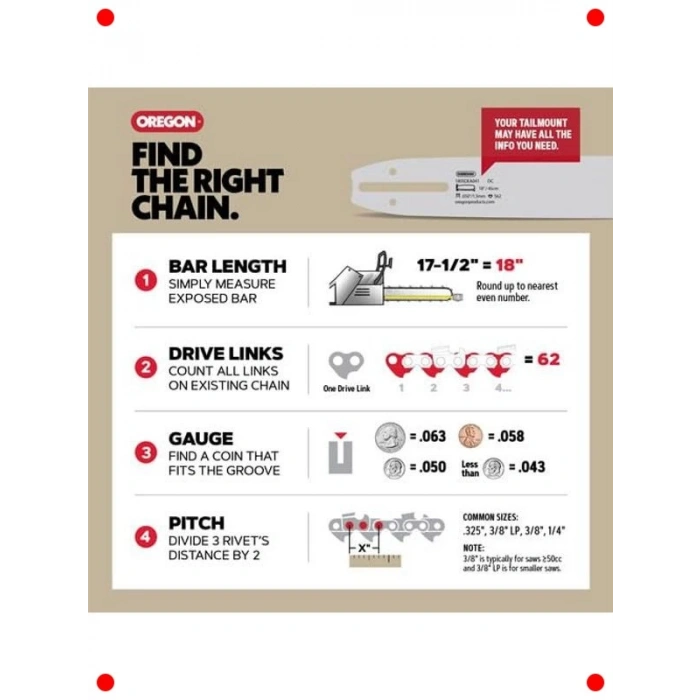 3lü Testere Zinciri Seti - Düşük Geri Tepme