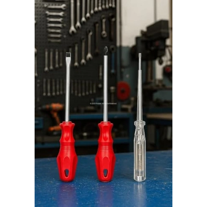 3lü Tornavida Kontrol Seti, 20 cm Uzunluk