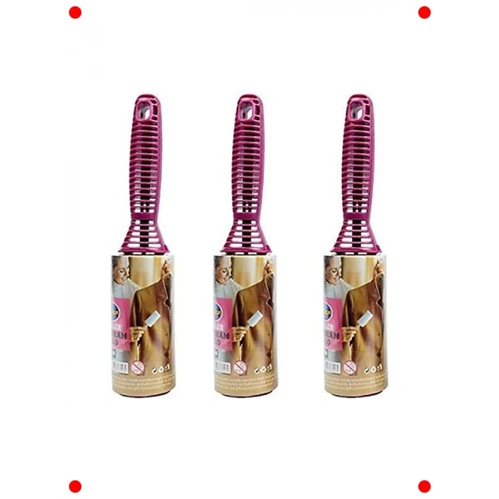 3lü Yapışkanlı Tüy Toplayıcı Rulo Seti, 60 Yaprak