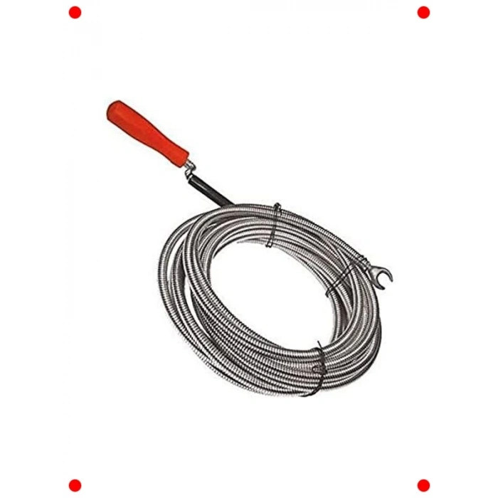3 Metre 9mm Boru Tıkanıklık Açma Spirali
