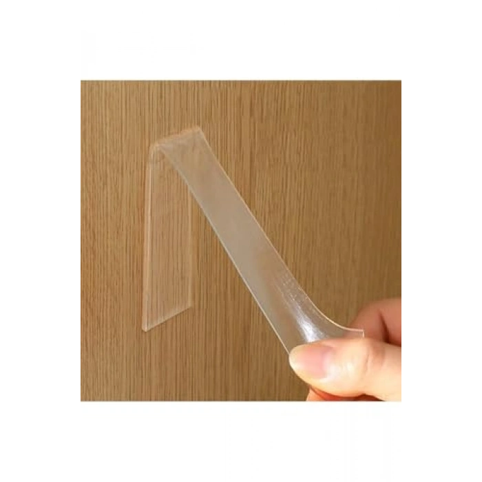 3 Metre Uzunlu Güçlü Şeffaf Çift Taraflı Bant, 2 cm Genişlikte