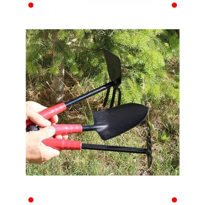3 Parça Temel Bahçe El Aletleri Seti