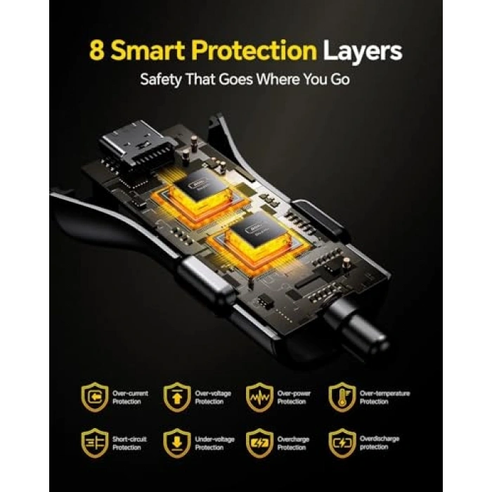 3 Portlu Hızlı Şarj Araç İçi Adaptörü 170W PD