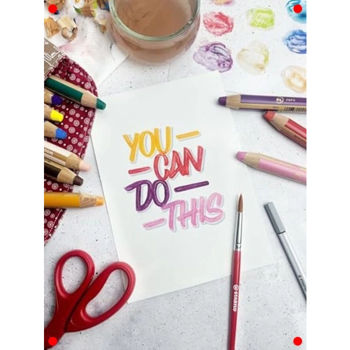 3ü 1 Arada Çok Fonksiyonlu Sanat Kalemleri Seti (6lı)