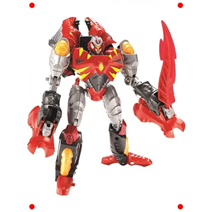 3ü 1 Arada Dinozora Dönüşen Robot Figür