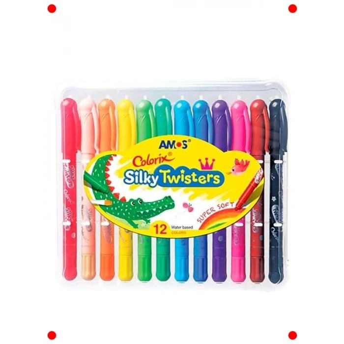 3ü 1 Arada İpeksi Bükmeli Kalem Seti - 12 Renk