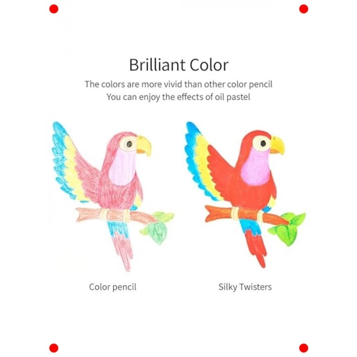 3ü 1 Arada İpeksi Bükmeli Kalem Seti - 12 Renk