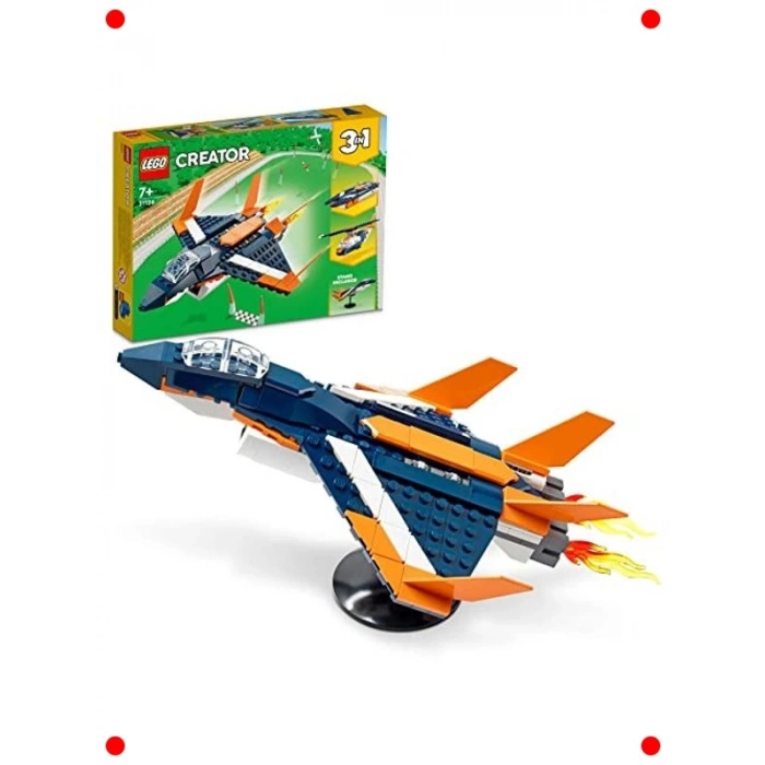 3ü 1 Arada Jet, Helikopter, Tekne Yapım Seti - Çocuk Oyuncak