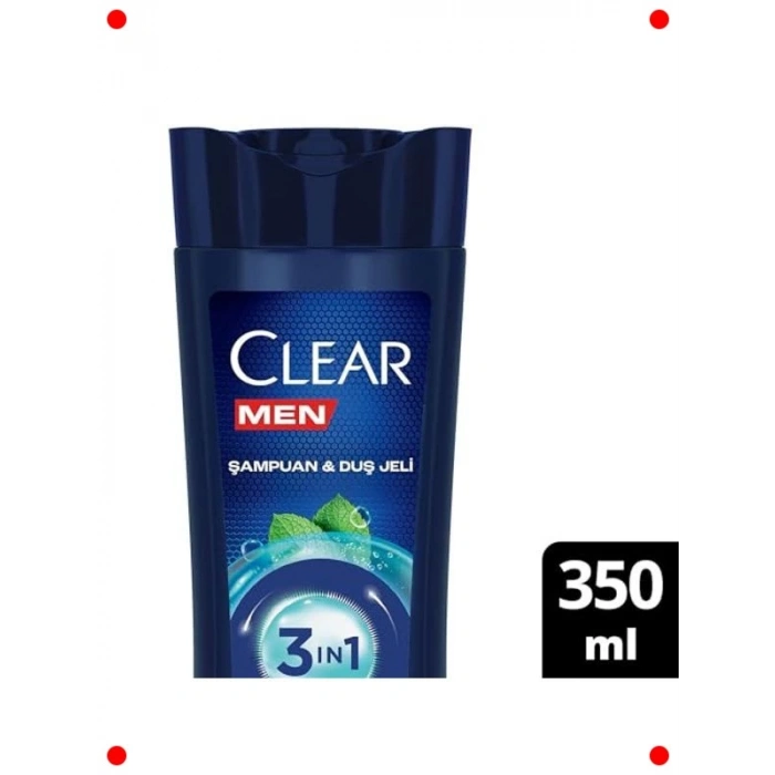 3ü 1 Arada Mentollü Şampuan ve Duş Jeli - 350 ml