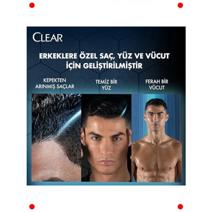 3ü 1 Arada Mentollü Şampuan ve Duş Jeli - 350 ml