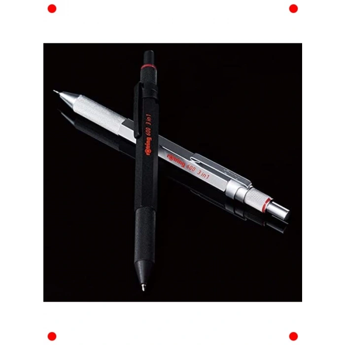 3ü Bir Arada Çok Fonksiyonlu Kalem (Gümüş)