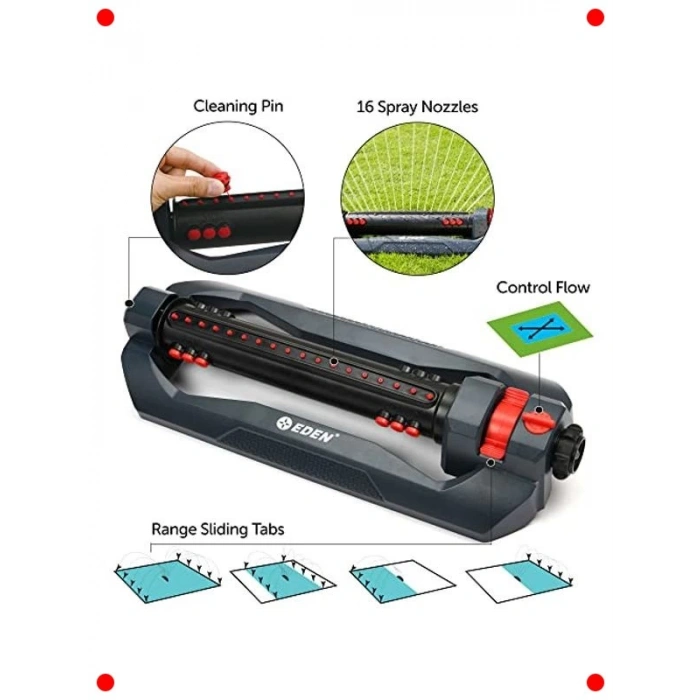 3 Yönlü Turbo Salınımlı Bahçe Fıskiyesi - Geniş Alan