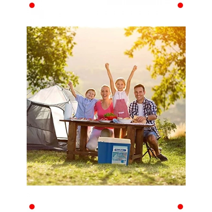 30 Litre Kamp Buzluğu ve 3 Buz Kaseti Seti