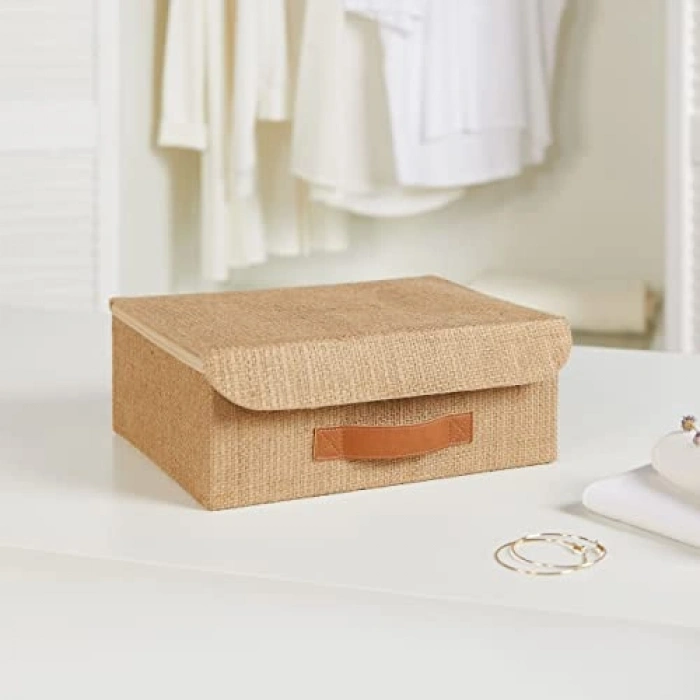 30 x 23 x 11 cm Jüt Kapaklı Çekmece İçi Kutu
