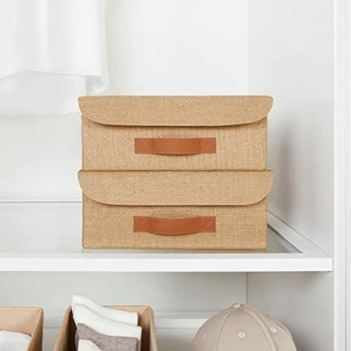 30 x 23 x 11 cm Jüt Kapaklı Çekmece İçi Kutu