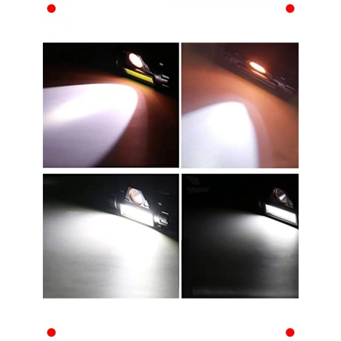 300 Lümen USB Şarjlı LED Kafa Lambası