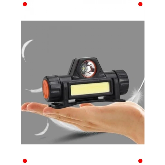 300 Lümen USB Şarjlı LED Kafa Lambası - Mıknatıslı