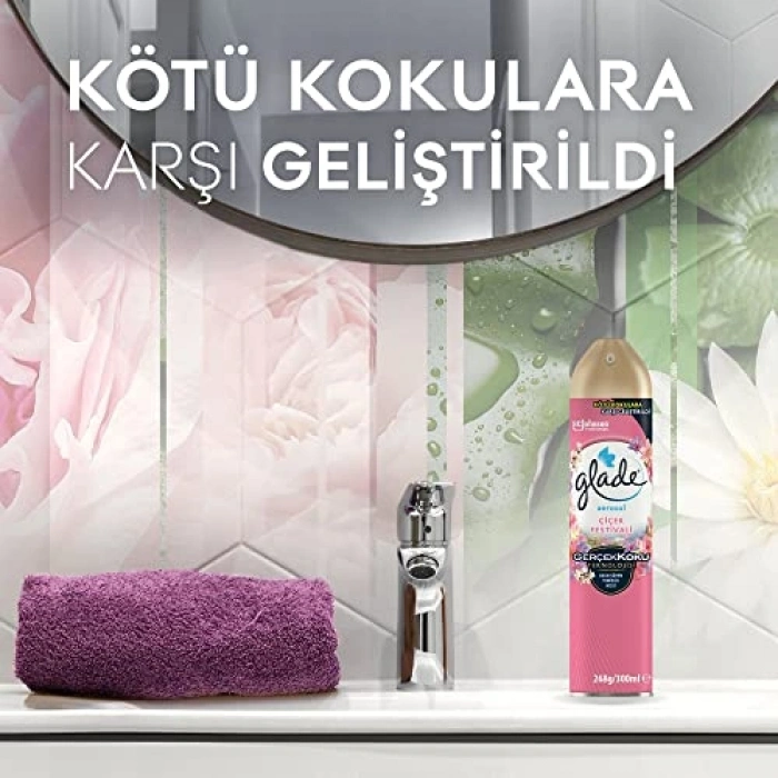 300 mL Aerosol Oda Kokusu, Çiçek Temalı Ferahlatıcı