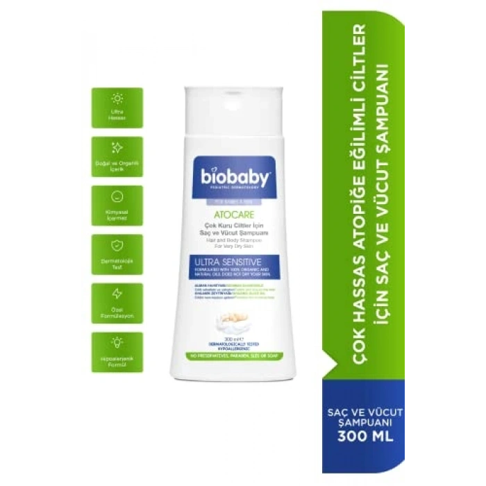 300 ml Atopik Ciltler İçin Özel Şampuan