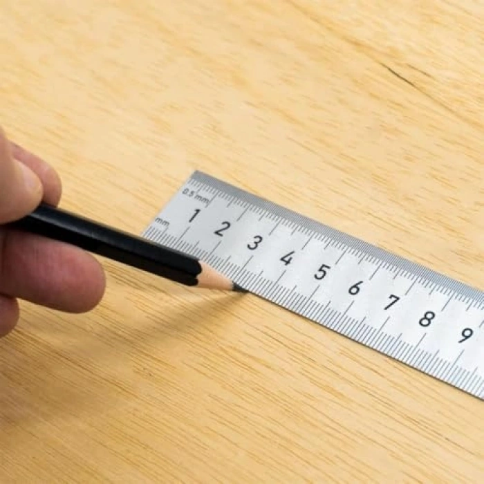 300 mm Çift Taraflı Çelik Cetvel, 0199 Modeli