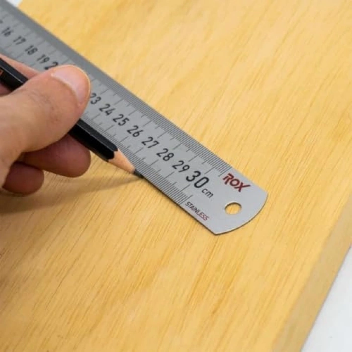 300 mm Çift Taraflı Çelik Cetvel, 0199 Modeli