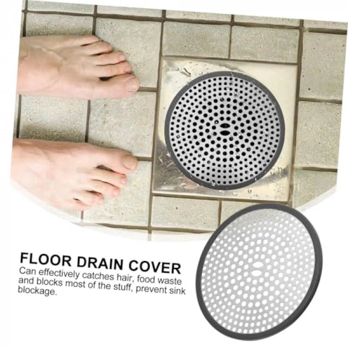 304 paslanmaz çelik duş drenaj süzgeci, 11 cm